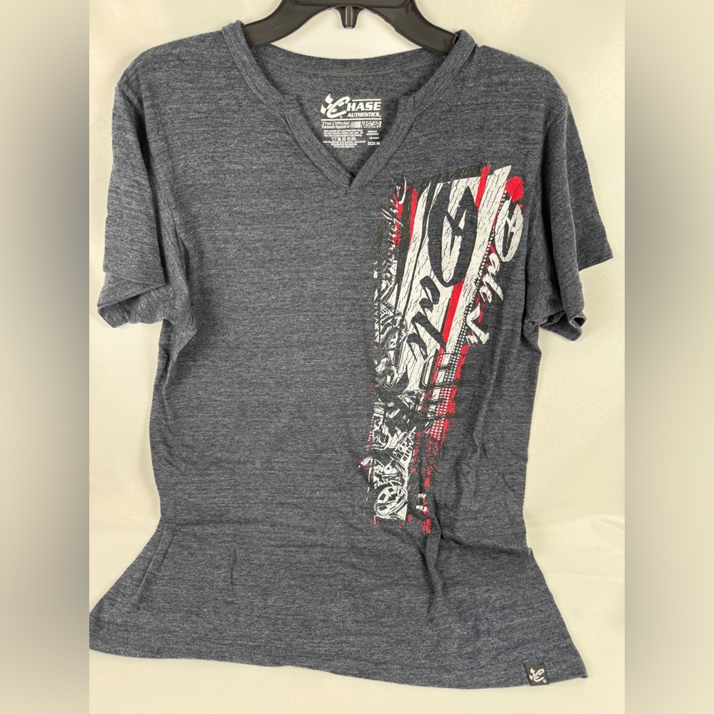 Dale Earnhardt Jr chase authentic medium shirt grey